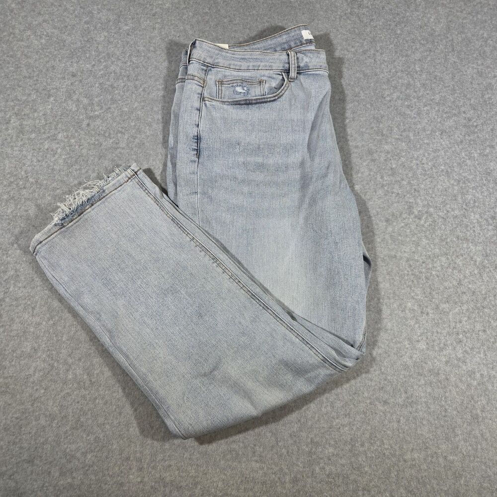 NWT Lovervet by Vervet Plus Size 24W 90s Vintage Super High Rise Straight Jeans